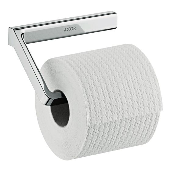 Hansgrohe AXOR Universal Softsquare Toilettenpapierhalter, Polished Black Chrome