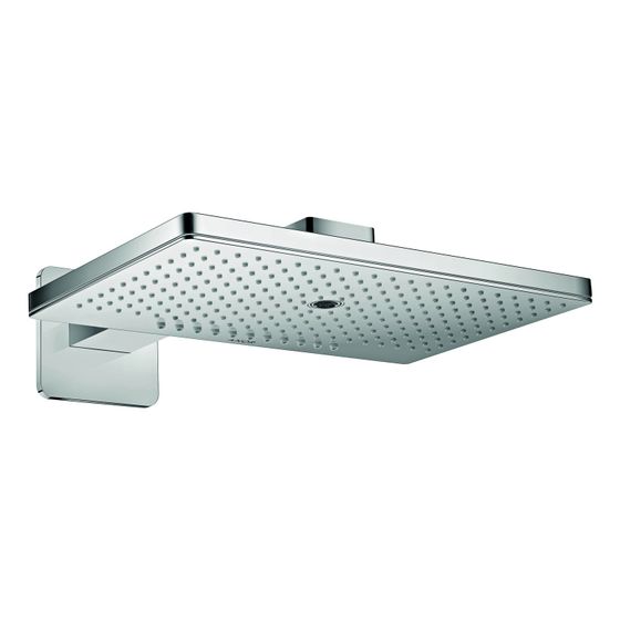 Hansgrohe AXOR ShowerSolutions Kopfbrause, 18l/min, 460x300mm, 3jet, Brausearm, softsquare Rosette, Chrom