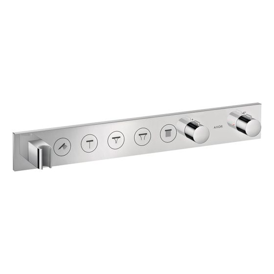 Hansgrohe AXOR ShowerSolutions Thermostatmodul Select 670x90mm, Unterputz für 5 Verbraucher, Chrom