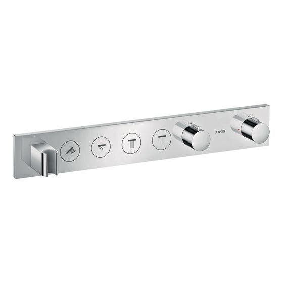 Hansgrohe AXOR ShowerSolutions Thermostatmodul Select 600x90mm, Unterputz für 4 Verbraucher, Chrom