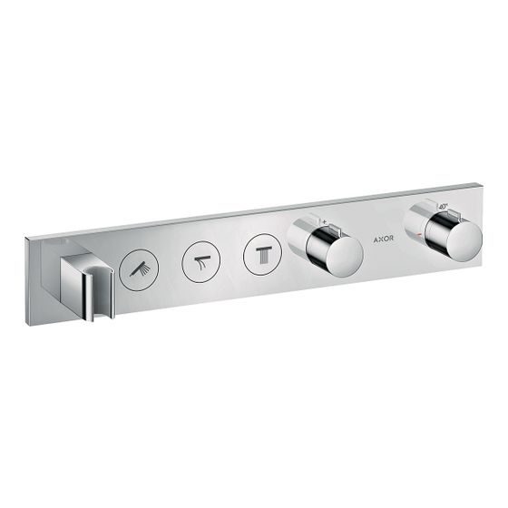 Hansgrohe AXOR ShowerSolutions Thermostatmodul Select 530x90mm, Unterputz für 3 Verbraucher, Chrom