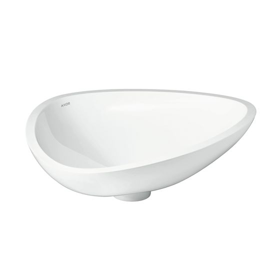 Hansgrohe Waschschüssel AXOR Massaud, Aufsatz, 144x450x570mm, Mineralguss, Weiß