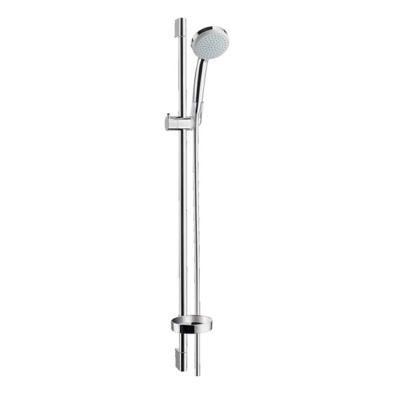 hansgrohe Croma 100 Brauseset Vario mit Brausestange 900mm 18l/min Seifenschale, Chrom