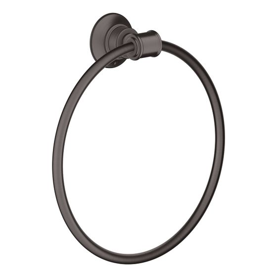 Hansgrohe AXOR Montreux Handtuchring, schwenkbar, Metall, Brushed Black Chrome