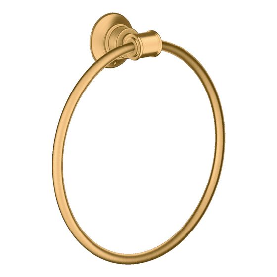 Hansgrohe AXOR Montreux Handtuchring, schwenkbar, Metall, Brushed Brass