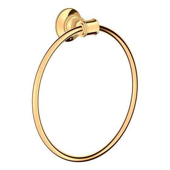 Hansgrohe AXOR Montreux Handtuchring, schwenkbar, Metall, Polished Gold Optic