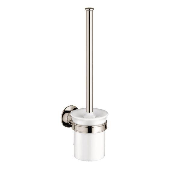 Hansgrohe AXOR Montreux Toilettenbürstenhalter Wandmontage, 35mm Bohrabstand, Metall/Porzellan, Brushed Gold Optic