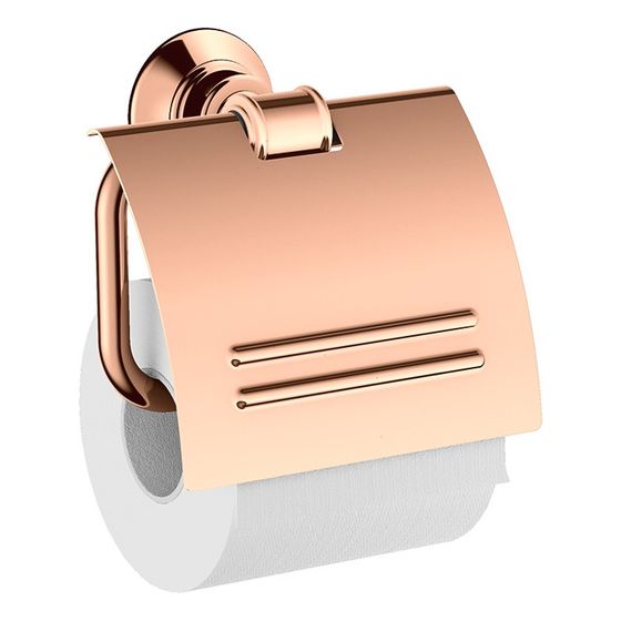 Hansgrohe AXOR Montreux Toilettenpapierhalter, Deckel, 158x106mm, Bohrabstand 35mm, Polished Red Gold