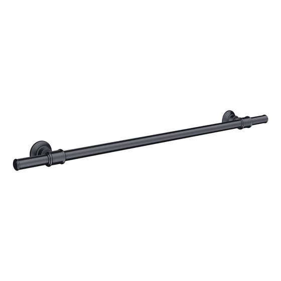 Hansgrohe AXOR Montreux Badetuchhalter 783mm, 600mm Bohrabstand, Metall, Brushed Black Chrome