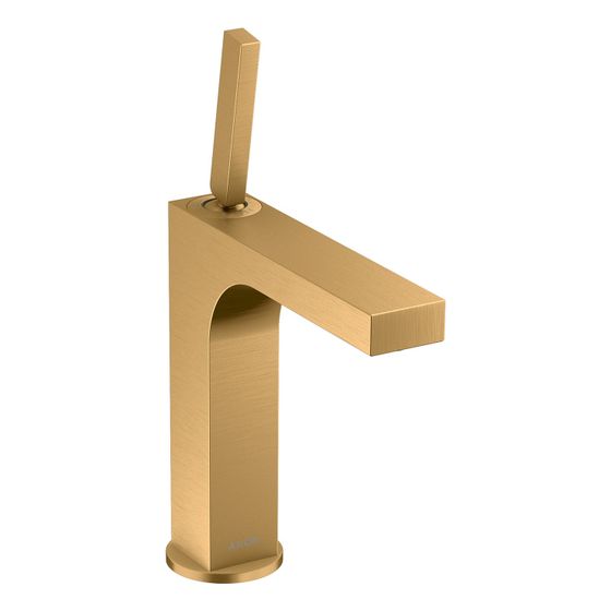 Hansgrohe AXOR Citterio Einhebel-Waschtischmischer 160mm, 5l/min, Pin-Griff, Ablaufgarnitur, Brushed Brass