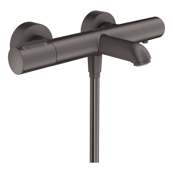 Hansgrohe AXOR Citterio M Wannenthermostat Aufputz, 21l/min, 2 Verbraucher, für Wanne, Brushed Black Chrome