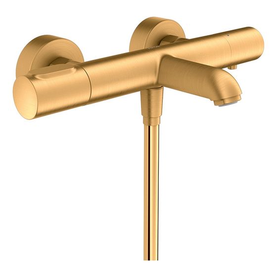 Hansgrohe AXOR Citterio M Wannenthermostat Aufputz, 21l/min, 2 Verbraucher, für Wanne, Brushed Gold Optic