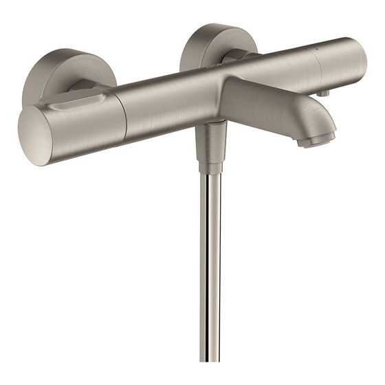 Hansgrohe AXOR Citterio M Wannenthermostat Aufputz, 21l/min, 2 Verbraucher, für Wanne, Edelstahl Optic