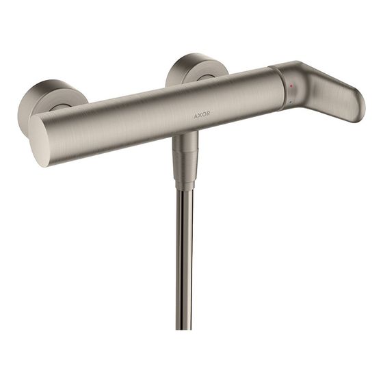 Hansgrohe AXOR Citterio M Einhebel-Brausemischer Aufputz, Keramikmischsystem, 1 Verbraucher, Edelstahl Optic