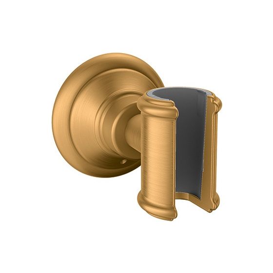 Hansgrohe AXOR Montreux Brausehalter, 68x68x84mm, Metall, Brushed Gold Optic