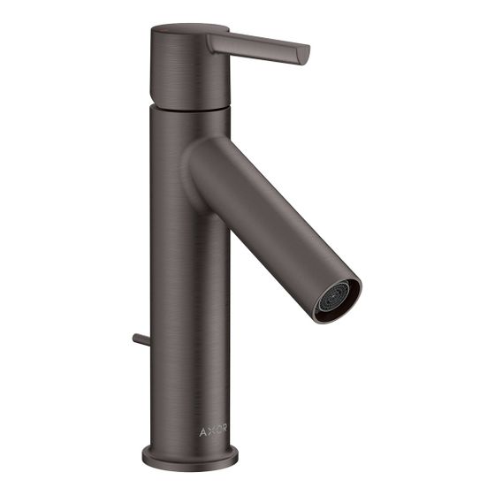 Hansgrohe AXOR Starck Einhebel-Waschtischmischer 100mm, 5l/min, Hebelgriff, Zugstangen-Ablaufgarnitur, Brushed Black Chrome