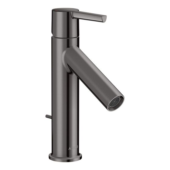 Hansgrohe AXOR Starck Einhebel-Waschtischmischer 100mm, 5l/min, Hebelgriff, Zugstangen-Ablaufgarnitur, Polished Black Chrome