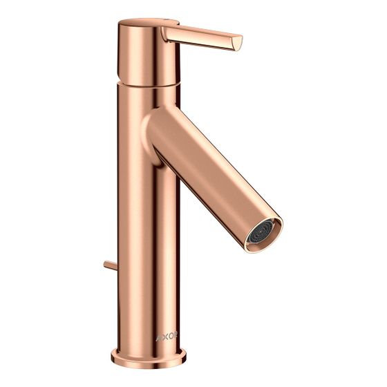 Hansgrohe AXOR Starck Einhebel-Waschtischmischer 100mm, 5l/min, Hebelgriff, Zugstangen-Ablaufgarnitur, Polished Red Gold