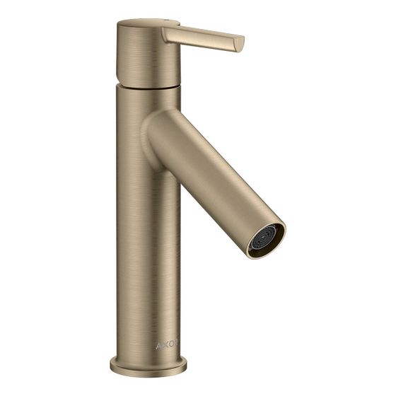 Hansgrohe AXOR Starck Einhebel-Waschtischmischer 100mm, 5l/min, Hebelgriff, Ablaufgarnitur, Brushed Nickel