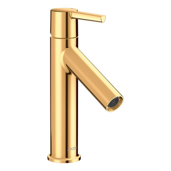 Hansgrohe AXOR Starck Einhebel-Waschtischmischer 100mm, 5l/min, Hebelgriff, Ablaufgarnitur, Polished Gold Optic