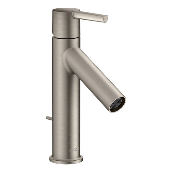 Hansgrohe AXOR Starck Einhebel-Waschtischmischer 100mm, 3,5l/min, CoolStart, Hebelgriff, Zugstangen-Ablaufg., Edelstahl Optic