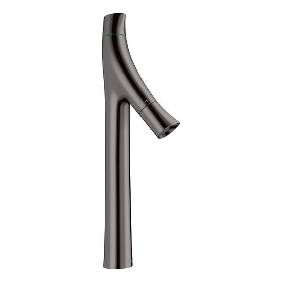 Hansgrohe AXOR Starck Organic 2-Griff Waschtischmischer 240mm, 3,5l/min, für AWT, Ablaufgarnitur, Polished Black Chrome
