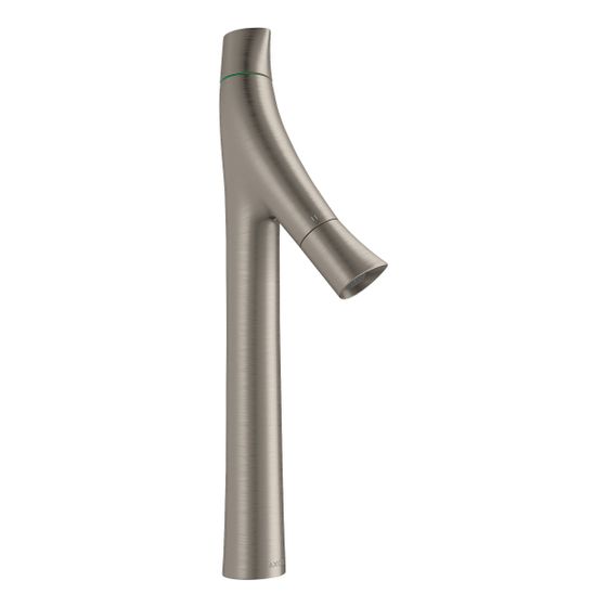 Hansgrohe AXOR Starck Organic 2-Griff Waschtischmischer 240mm, 3,5l/min, für AWT, Ablaufgarnitur, Edelstahl Optic