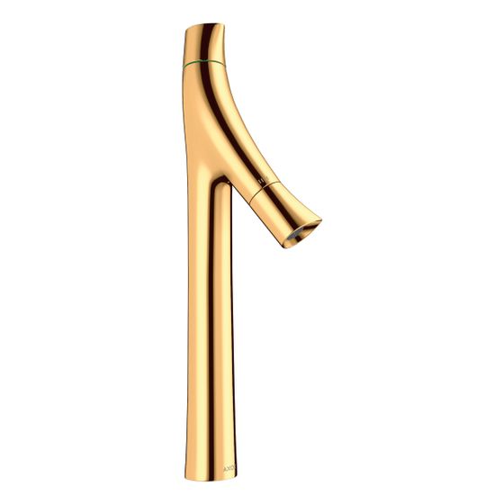 Hansgrohe AXOR Starck Organic 2-Griff Waschtischmischer 240mm, 3,5l/min, für AWT, Ablaufgarnitur, Polished Gold Optic