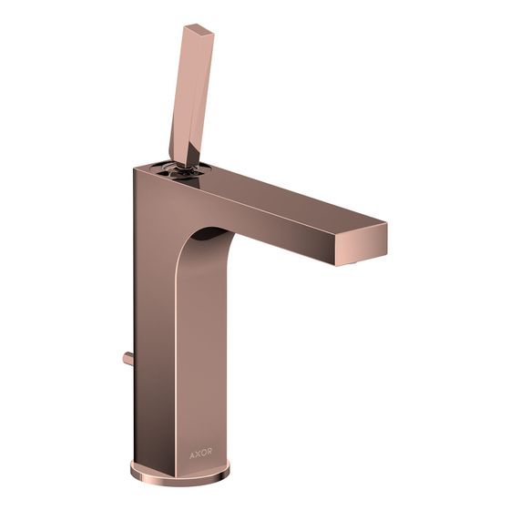 Hansgrohe AXOR Citterio Einhebel-Waschtischmischer 160mm, 5l/min, Pin-Griff, Zugstangen-Ablaufgarnitur, Polished Red Gold