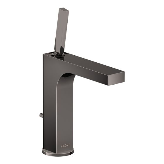 Hansgrohe AXOR Citterio Einhebel-Waschtischmischer 160mm, 5l/min, Pin-Griff, Zugstangen-Ablaufgarnitur, Polished Black Chrome