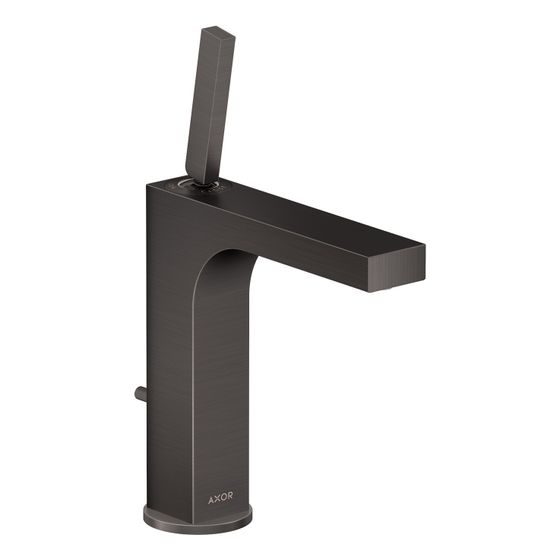 Hansgrohe AXOR Citterio Einhebel-Waschtischmischer 160mm, 5l/min, Pin-Griff, Zugstangen-Ablaufgarnitur, Brushed Black Chrome