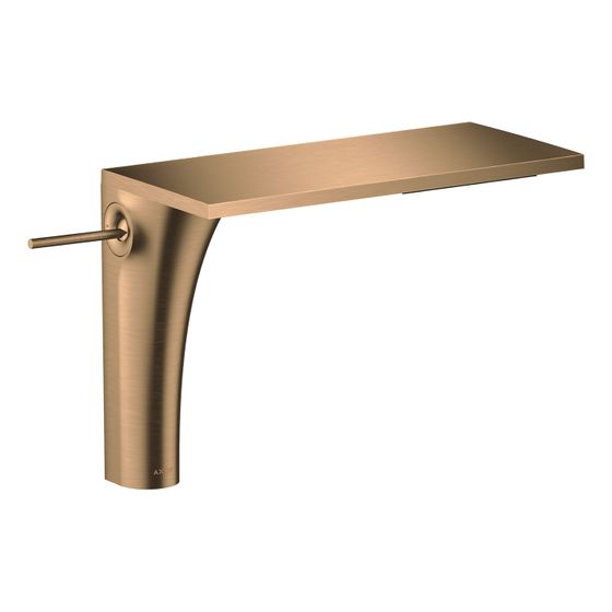 Hansgrohe AXOR Massaud Einhebel-Waschtischmischer 220mm, 4l/min, für Aufsatzwaschtische, Ablaufgarnitur, Brushed Bronze