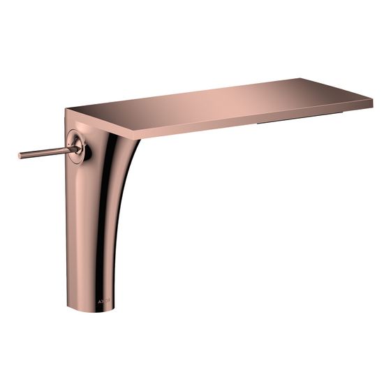 Hansgrohe AXOR Massaud Einhebel-Waschtischmischer 220mm, 4l/min, für Aufsatzwaschtische, Ablaufgarnitur, Polished Red Gold