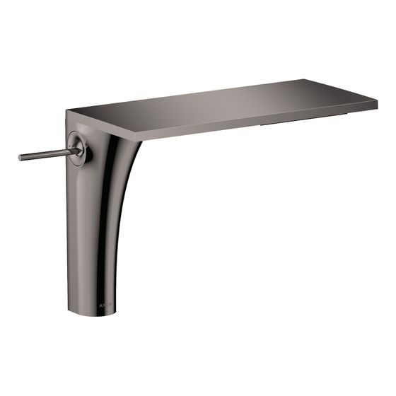 Hansgrohe AXOR Massaud Einhebel-Waschtischmischer 220mm, 4l/min, für Aufsatzwaschtische, Ablaufgarnitur, Polished Black Chrome