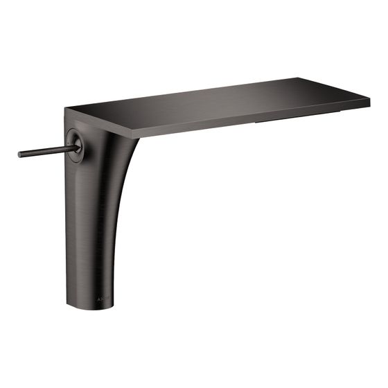 Hansgrohe AXOR Massaud Einhebel-Waschtischmischer 220mm, 4l/min, für Aufsatzwaschtische, Ablaufgarnitur, Brushed Black Chrome