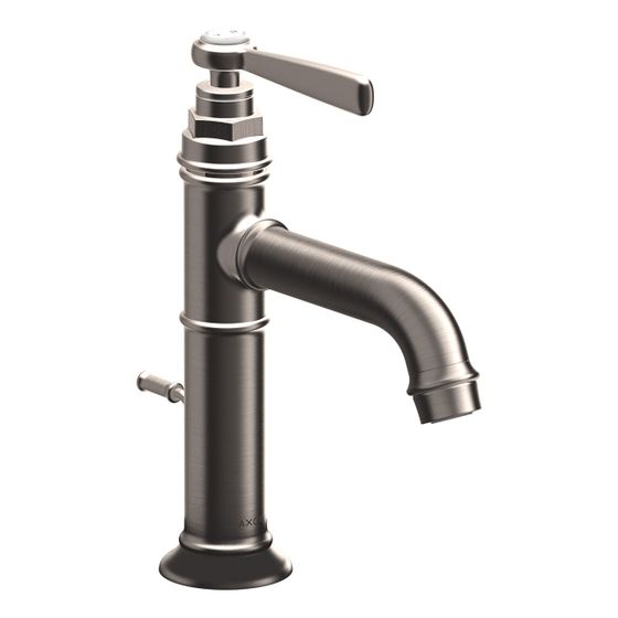 Hansgrohe AXOR Montreux Einhebel-Waschtischmischer 100mm, 5l/min, Hebelgriff, Zugstangen-Ablaufgarnitur, Edelstahl Optic