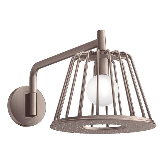 Hansgrohe AXOR LampShower/Nendo LampShower 275mm, 13l/min, 1jet, Brausearm, Brushed Nickel
