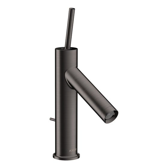 Hansgrohe AXOR Starck Einhebel-Waschtischmischer 90mm, 5l/min, Pin-Griff, Zugstangen-Ablaufgarnitur, Brushed Black Chrome