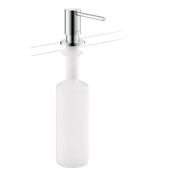 Hansgrohe AXOR Uno Spülmittel-/ Lotionspender, Ausladung 91mm, 500ml, 2ml Dosiermenge, Chrom