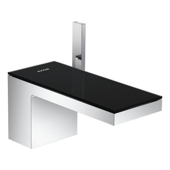 Hansgrohe AXOR MyEdition Platte 200mm, Glas, Schwarz, 47900600