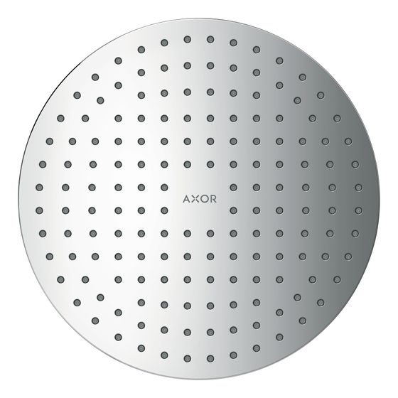 Hansgrohe AXOR ShowerSolutions Kopfbrause 250mm, 21l/min, 2jet Deckenintegriert, Chrom