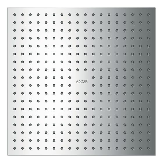 Hansgrohe AXOR ShowerSolutions Kopfbrause, 18,1l/min, 300x300mm, 1jet, Deckenintegriert, Chrom