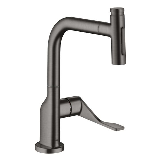 Hansgrohe AXOR Citterio Einhebel-Küchenmischer Select 230mm, 8l/min, 2jet, Ausziehbrause, Brushed Black Chrome