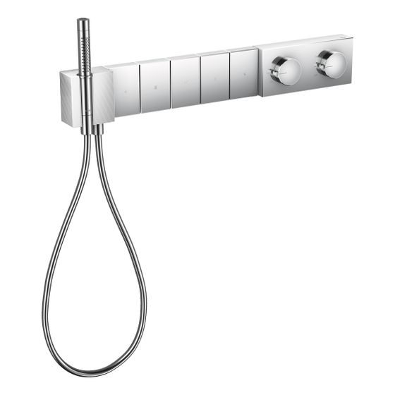 Hansgrohe AXOR Edge Thermostatmodul Select 680x100mm, Unterputz, 38l/min, für 5 Verbraucher, Diamantschliff, Chrom