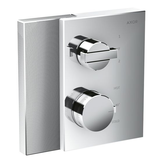Hansgrohe AXOR Edge Thermostat Unterputz, 29l/min, Ab- und Umstellventil, Diamantschliff, Chrom