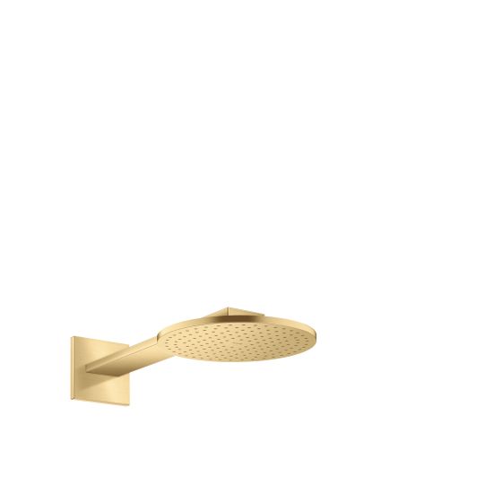 Hansgrohe AXOR ShowerSolutions Kopfbrause 250mm, 19,1l/min, 2jet, Brausearm, Brushed Gold Optic
