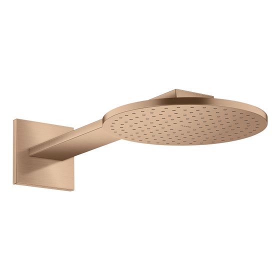 Hansgrohe AXOR ShowerSolutions Kopfbrause 250mm, 18,3l/min, 1jet, Brausearm, Brushed Red Gold
