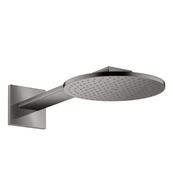 Hansgrohe AXOR ShowerSolutions Kopfbrause 250mm, 18,3l/min, 1jet, Brausearm, Polished Black Chrome