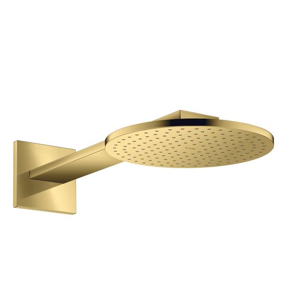 Hansgrohe AXOR ShowerSolutions Kopfbrause 250mm, 19,1l/min, 2jet, Brausearm, Polished Gold Optic