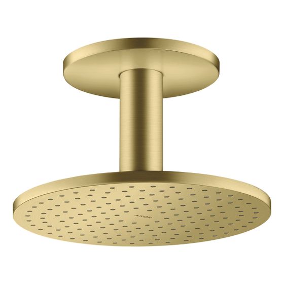 Hansgrohe AXOR ShowerSolutions Kopfbrause 250mm, 19l/min, 1jet, Deckenanschluss, Brushed Brass